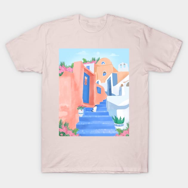 Greece Travel T-Shirt by Petras